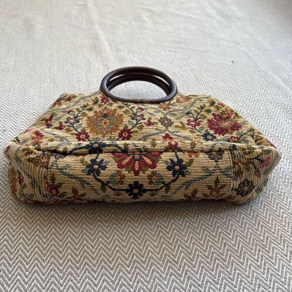 Forever by Fossil Medium Beaded Floral Tapestry Bag - Picture 3 of 4